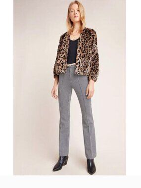 Anthropologie Essential Houndstooth Bootcut Trousers